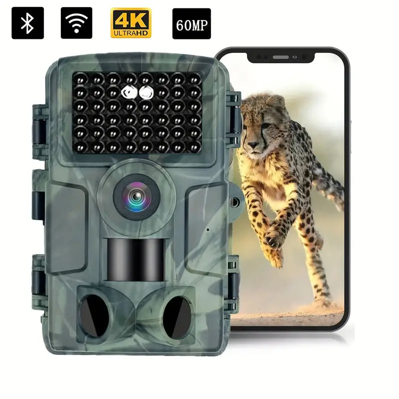 OutdoorHaven Viltkamera - 4K Ultra HD 60 MP - Med app
