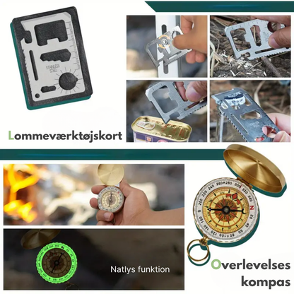 OutdoorHaven 11-i-1 Overlevelsessæt - Ultimativ Udendørs Udstyr