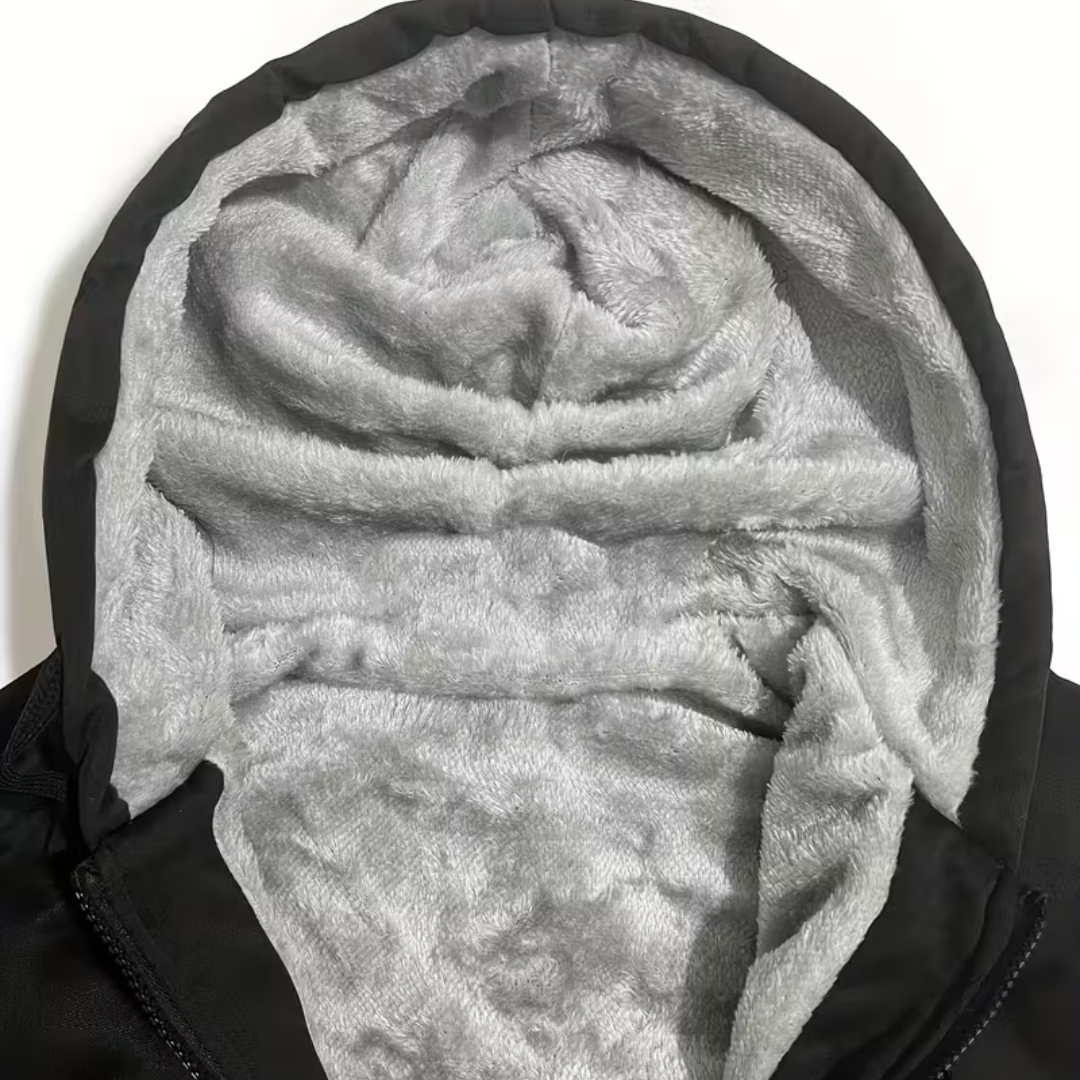 Herre Fleecevest – Med Hetta – Fôret