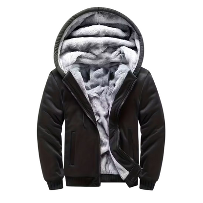 Herre Fleecevest – Med Hetta – Fôret
