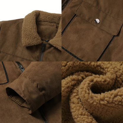 Herre outdoorjakke – fleeceforet – høst/vinter