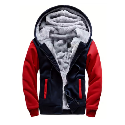 Herre Fleecevest – Med Hetta – Fôret