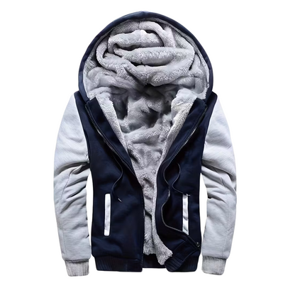 Herre Fleecevest – Med Hetta – Fôret