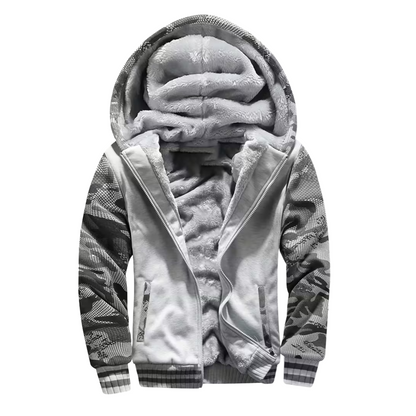 Herre Fleecevest – Med Hetta – Fôret
