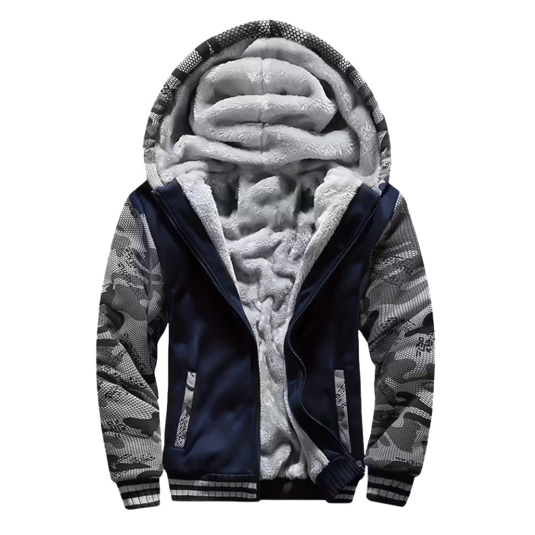 Herre Fleecevest – Med Hetta – Fôret