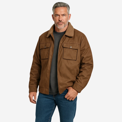 Herre outdoorjakke – fleeceforet – høst/vinter