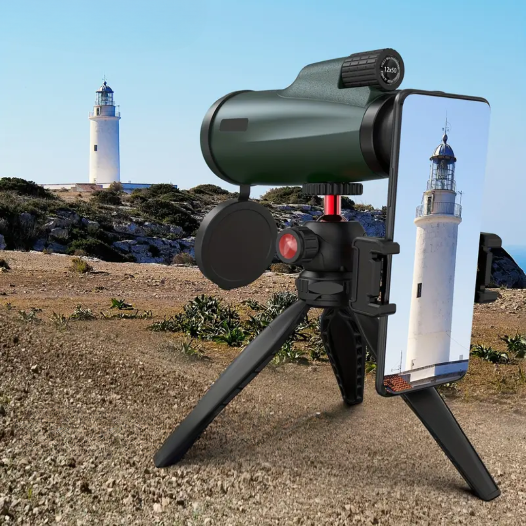 12x50 - Monokulært teleskop