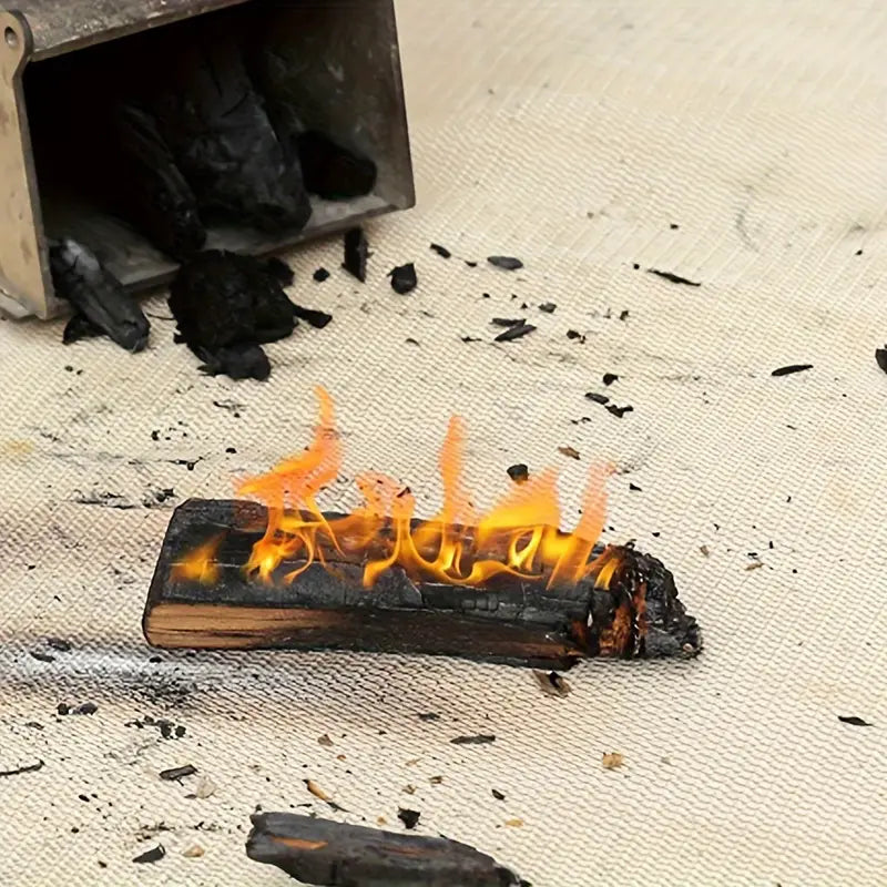 Brandsikker måtte - Beskyttelse af grill- og Bålkurv
