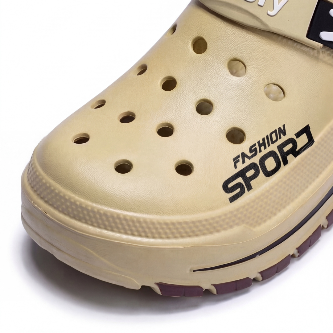 Herre Komfort Clogs – Skli-sikker Såle – Pustende Casual Design