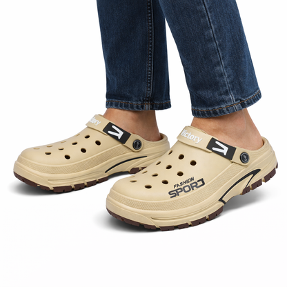 Herre Komfort Clogs – Skli-sikker Såle – Pustende Casual Design
