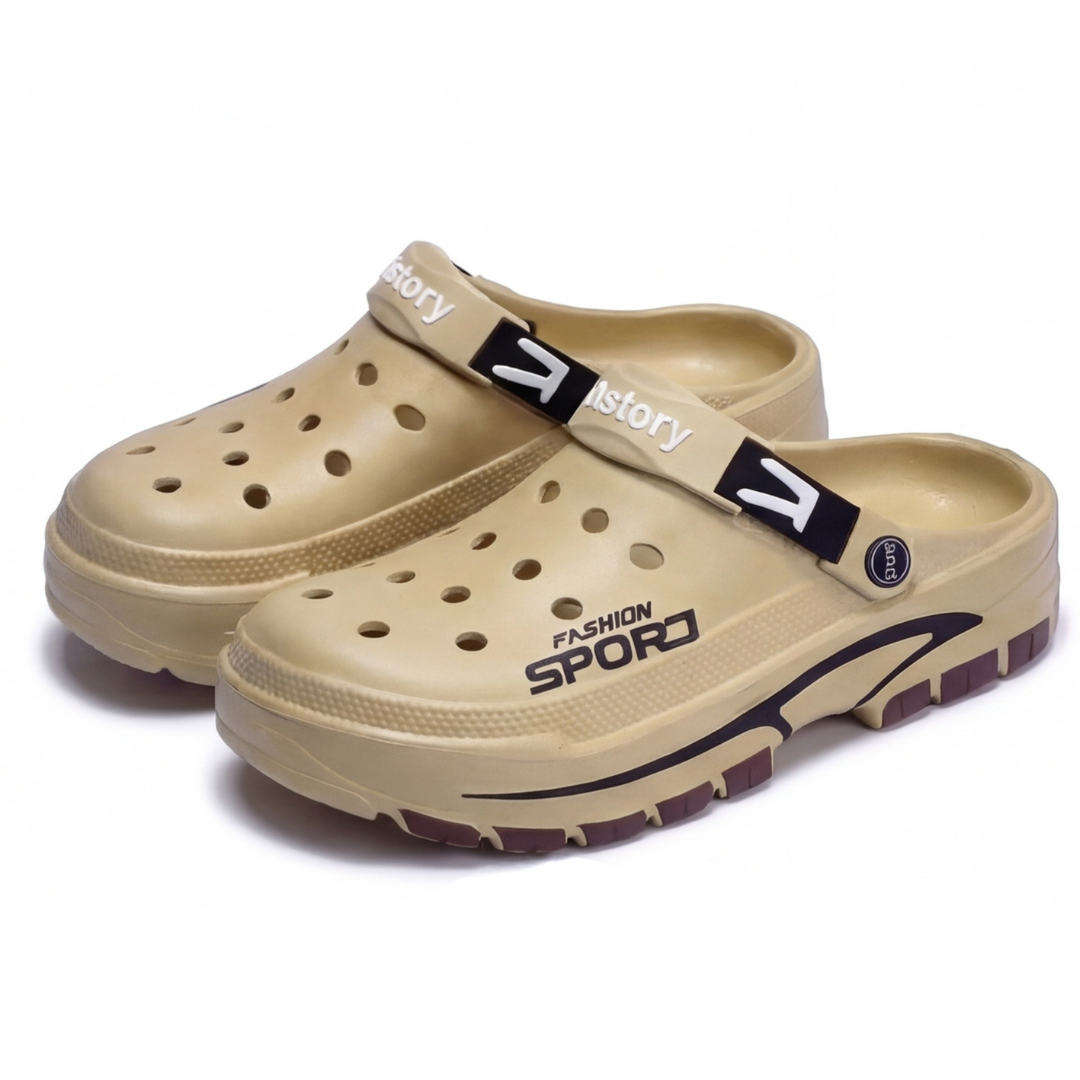Herre Komfort Clogs – Skli-sikker Såle – Pustende Casual Design