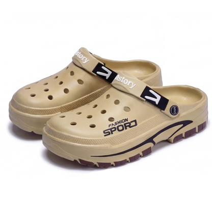 Herre Komfort Clogs – Skli-sikker Såle – Pustende Casual Design