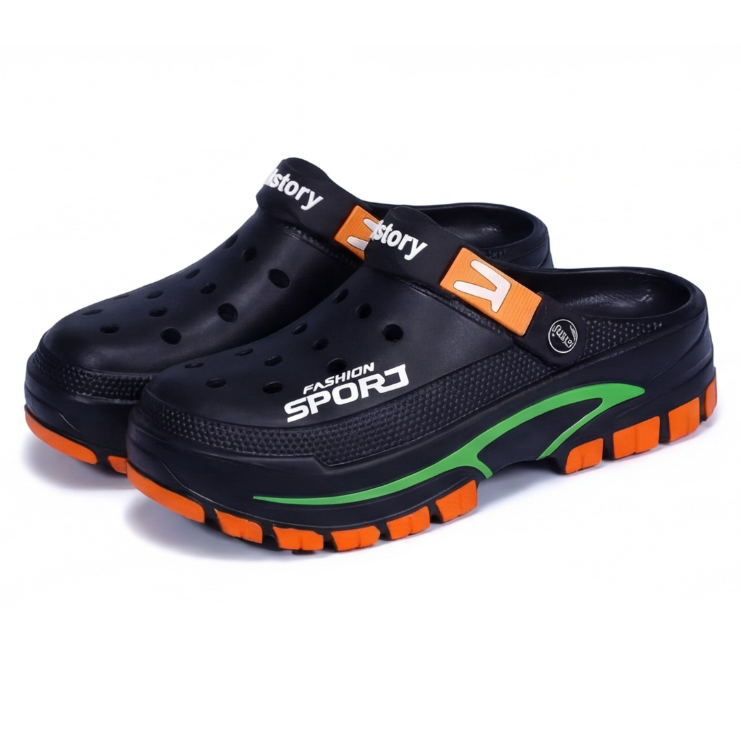 Herre Komfort Clogs – Skli-sikker Såle – Pustende Casual Design
