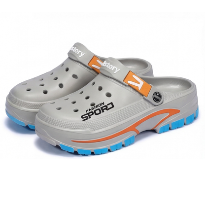 Herre Komfort Clogs – Skli-sikker Såle – Pustende Casual Design