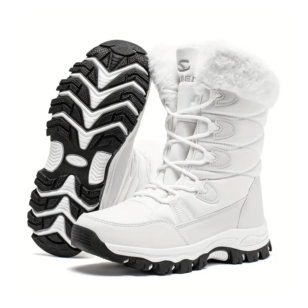 Dame Vinter Snowboots – Varm Fôr – Halvhøy Stil