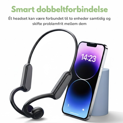 Open-ear sportshodetelefoner – benledning – lang batteritid