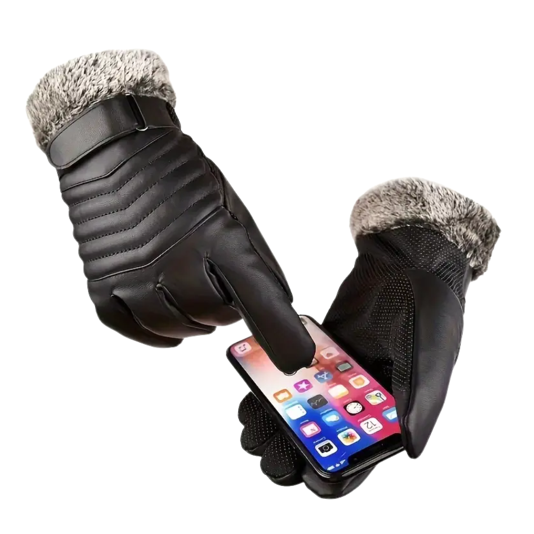 Herre Fleece Handsker – Foret & Touchscreen – Vinter