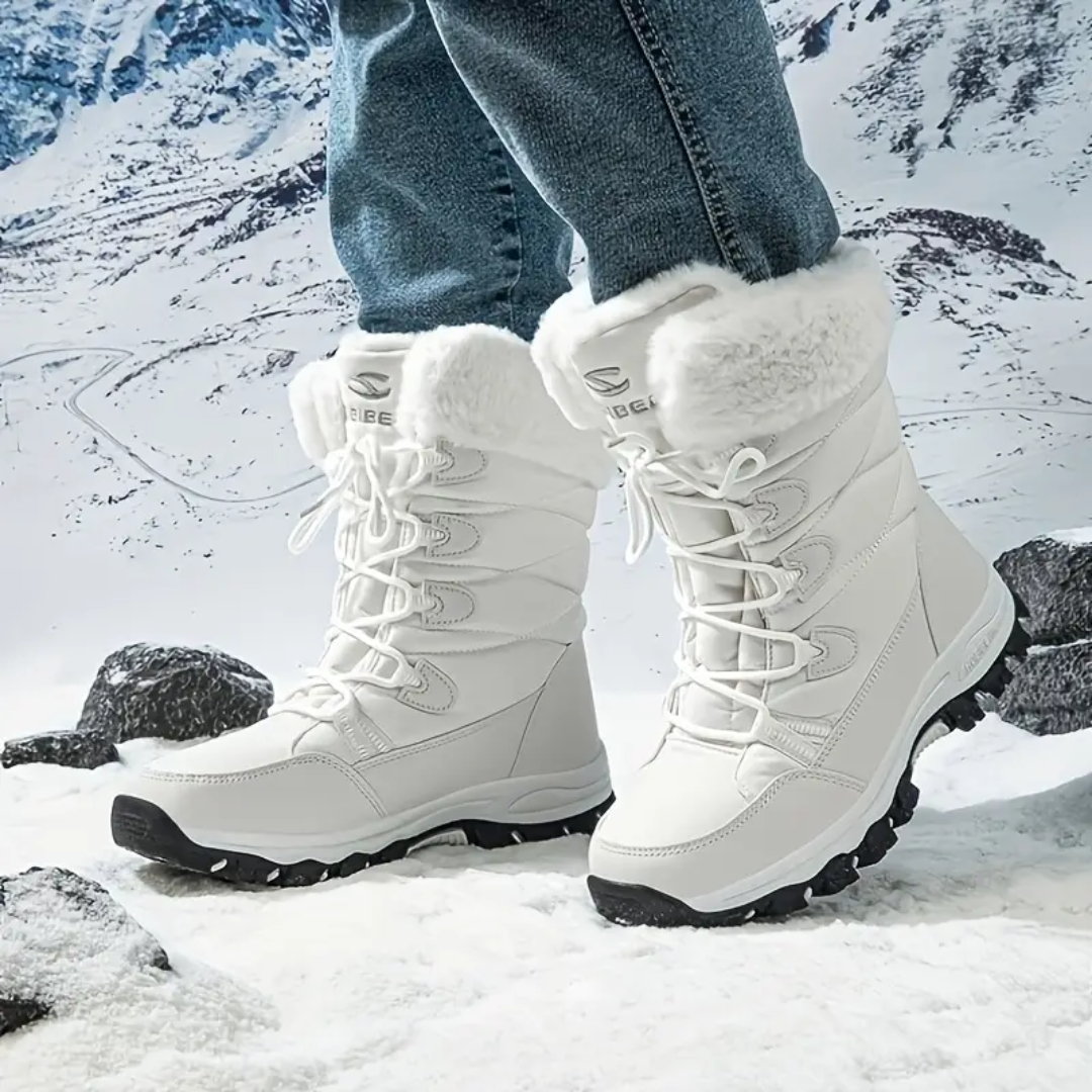 Dame Vinter Snowboots – Varm Fôr – Halvhøy Stil