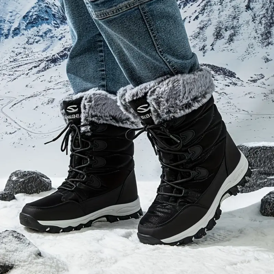 Dame Vinter Snowboots – Varm Fôr – Halvhøy Stil