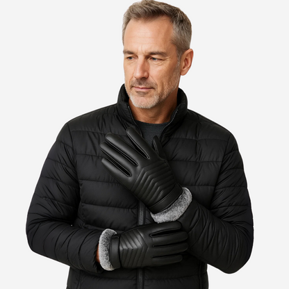 Herre Fleece Handsker – Foret & Touchscreen – Vinter