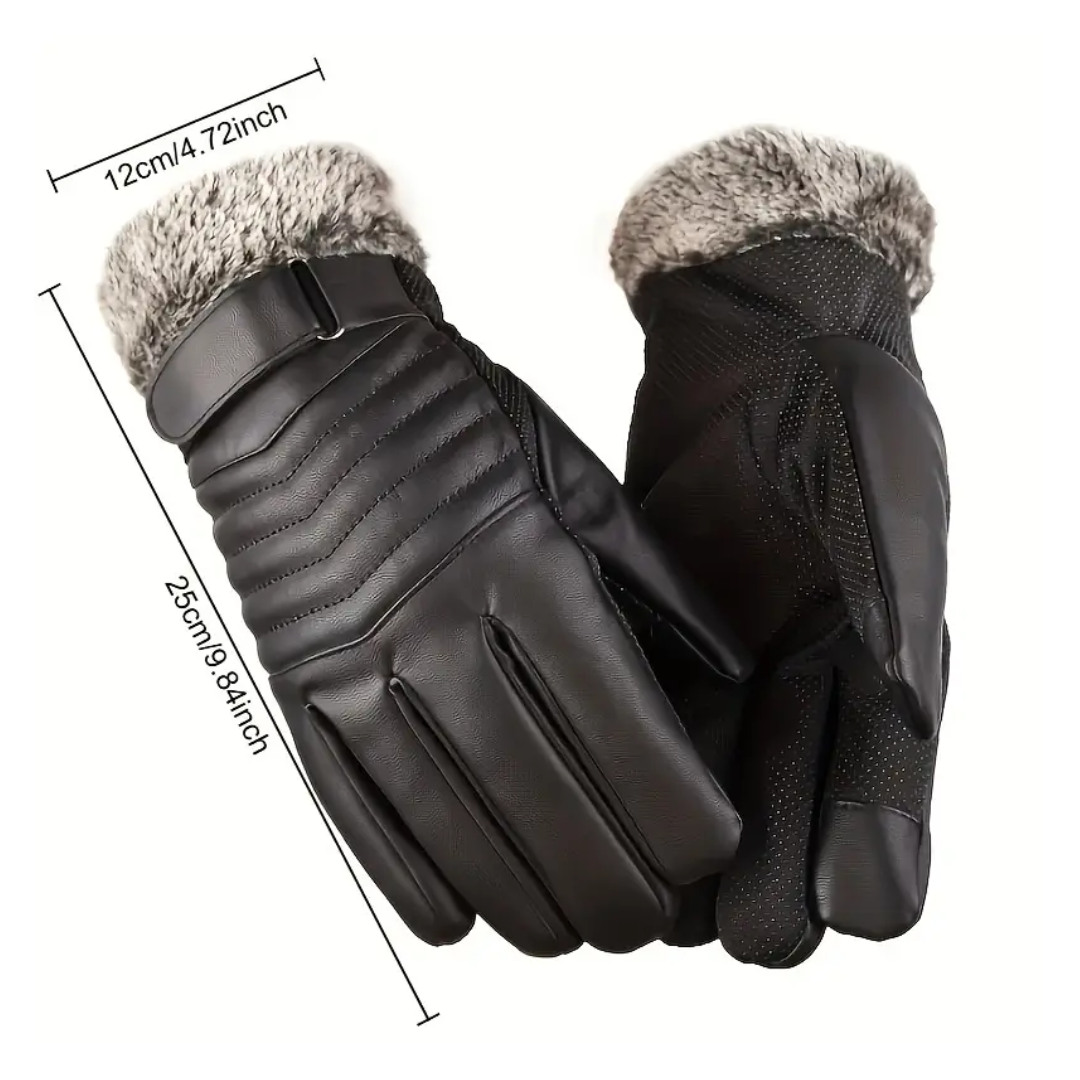 Herre Fleece Handsker – Foret & Touchscreen – Vinter