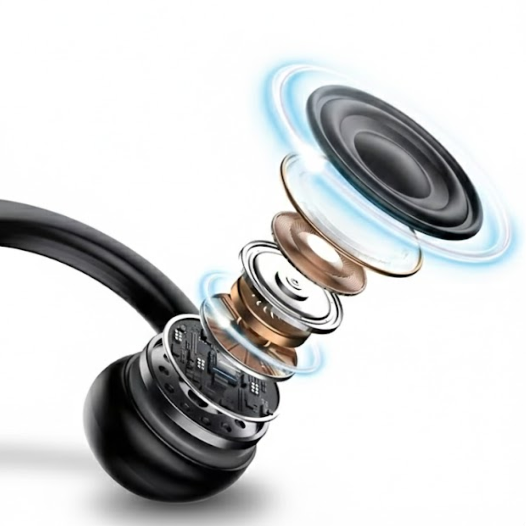 Open-ear sportshodetelefoner – benledning – lang batteritid