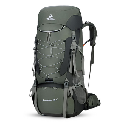OutdoorHaven Trekkingsekk 75L - Vanntett & Multifunksjonell