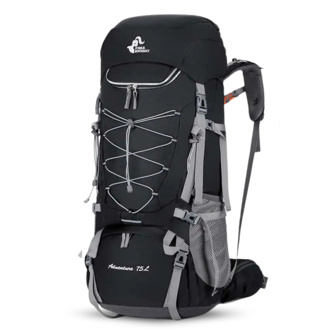 OutdoorHaven Trekkingsekk 75L - Vanntett & Multifunksjonell
