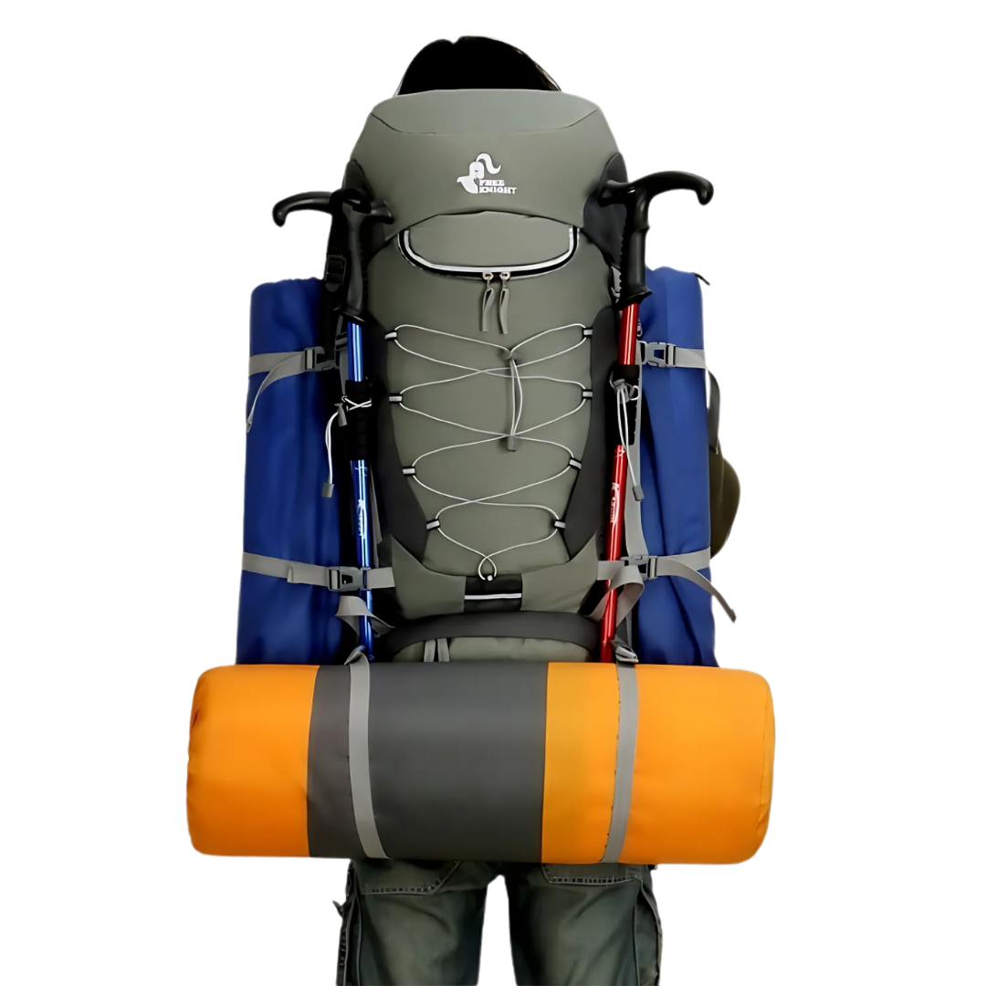 OutdoorHaven Trekkingsekk 75L - Vanntett & Multifunksjonell
