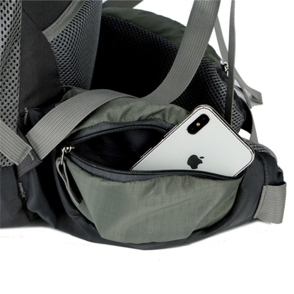OutdoorHaven Trekkingsekk 75L - Vanntett & Multifunksjonell