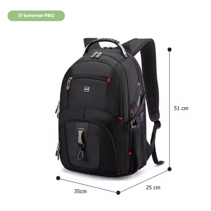 Laptop-ryggsekk - multifunksjonell - 17 tommer