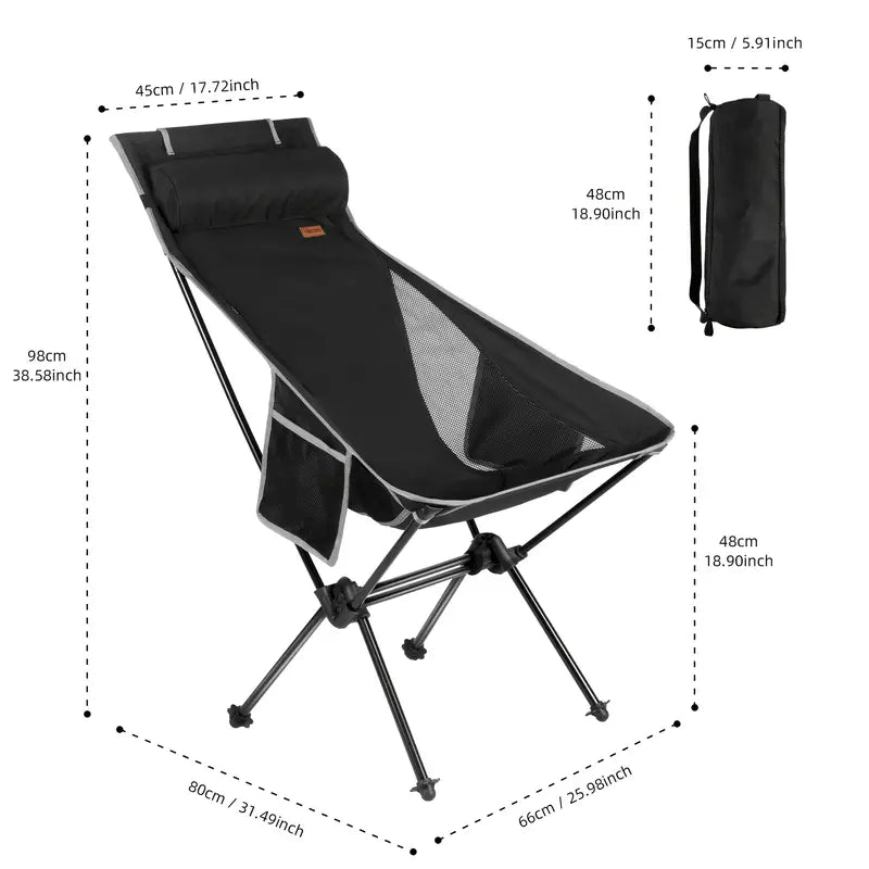 OutdoorHaven - Sammenklappelig Luksus-Campingstol