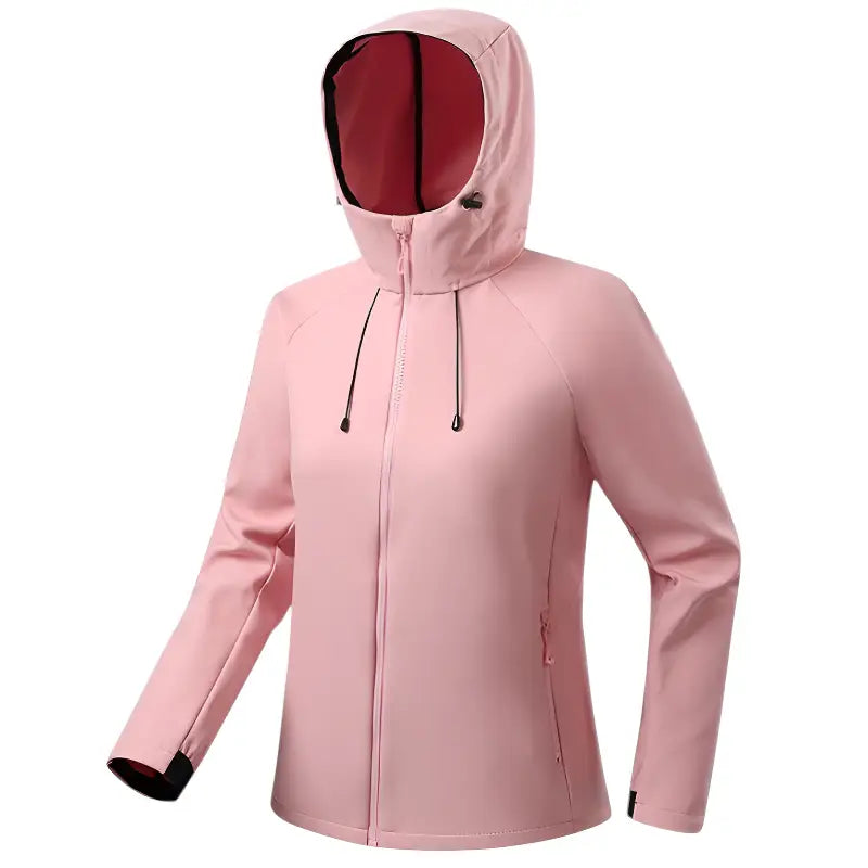 Softshell jakke dame i rosa på model