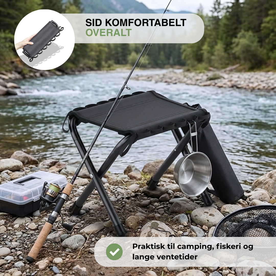 Sammenleggbar Campingstol – Lettvekt – Med Bærestropp