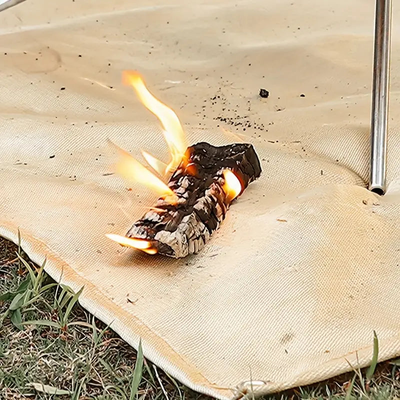 Brandsikker måtte - Beskyttelse af grill- og Bålkurv