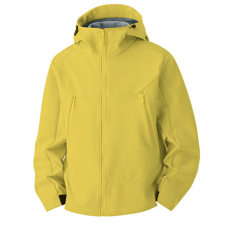 Softshell jakke herre i grøn set fra siden
