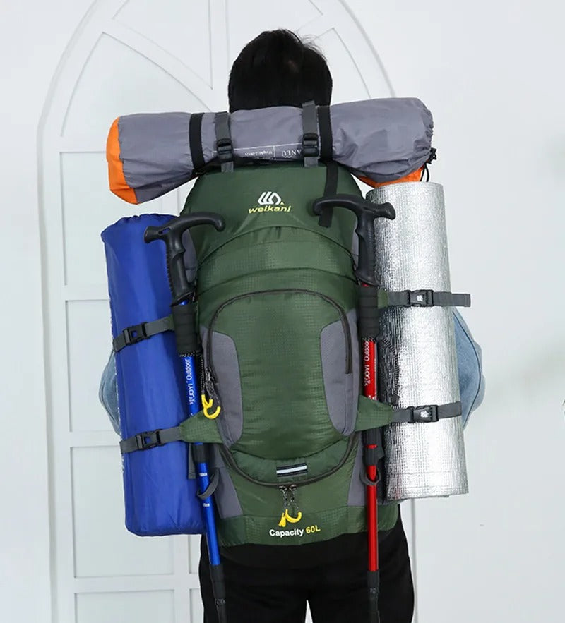 OutdoorHaven - 60L ryggsekk - Vanntett