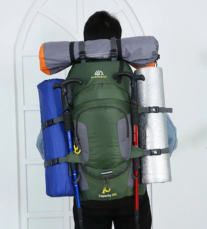 OutdoorHaven - 60L ryggsekk - Vanntett