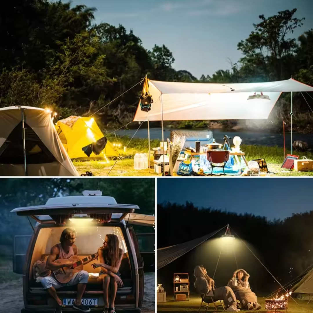 Campinglampe - USB - Sterkt batteri