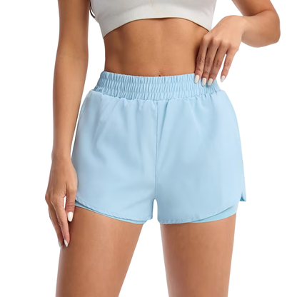 Dame Sportsshorts – Elastisk Midje – Med Lommer
