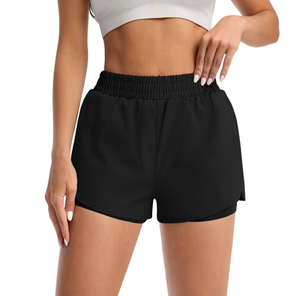 Dame Sportsshorts – Elastisk Midje – Med Lommer