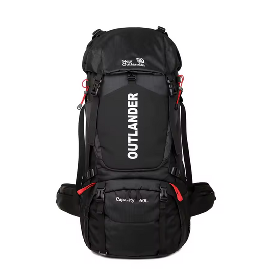 OutdoorHaven Trekkingsekk 60L - Vanntett & Multifunksjonell