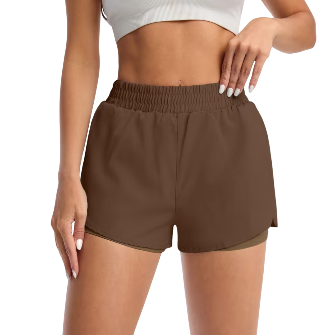 Dame Sportsshorts – Elastisk Midje – Med Lommer