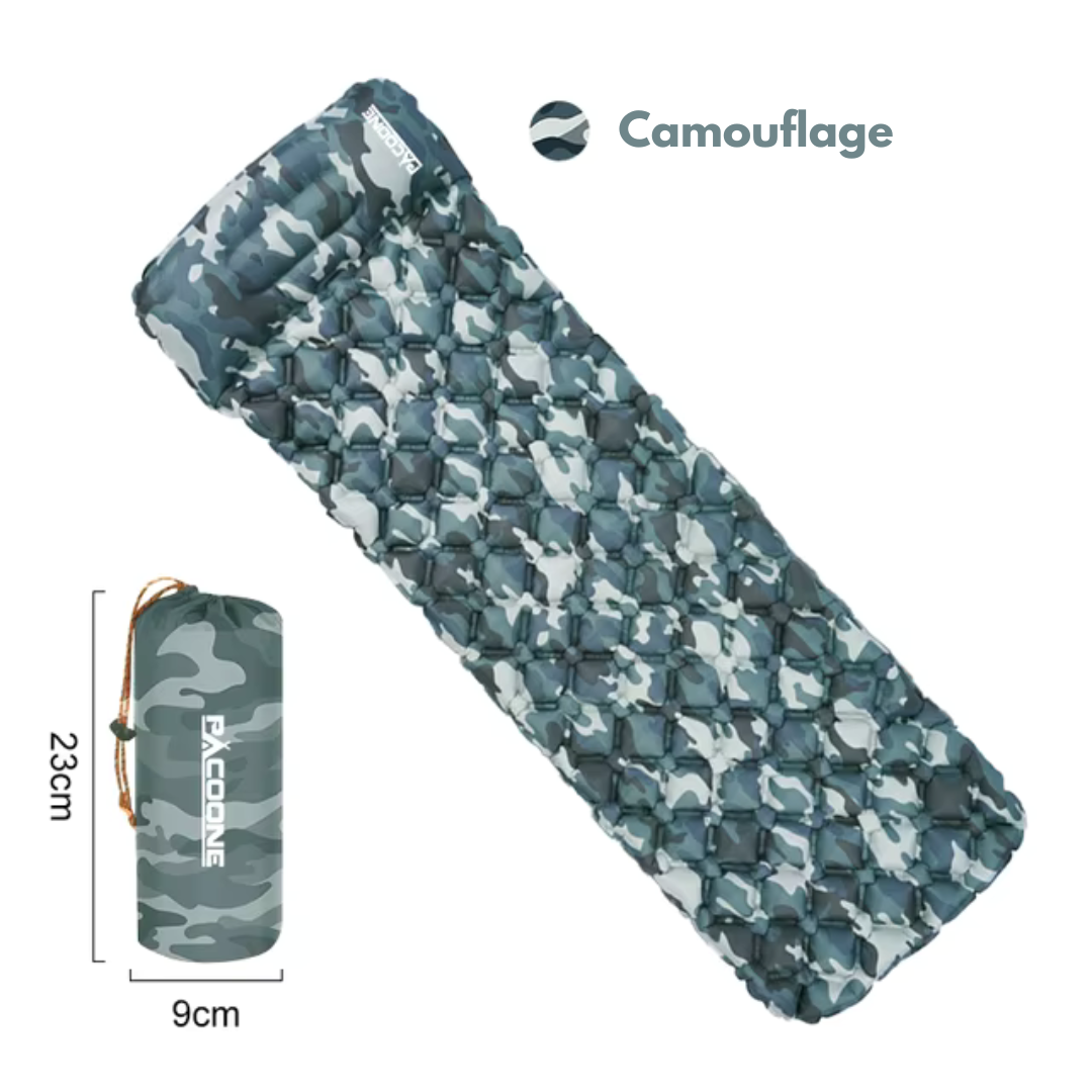 Udendørs nylon-soveunderlag - camping - indbygget pumpe