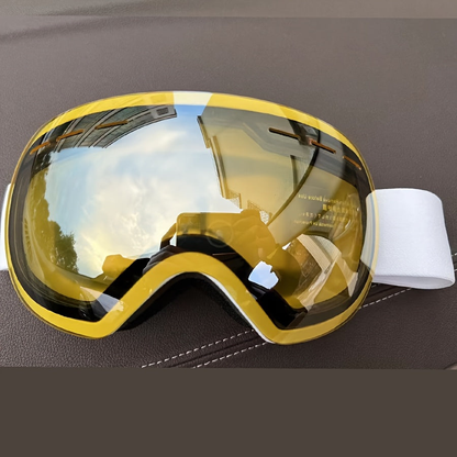 Skibriller spejlglas reflekterer sollys