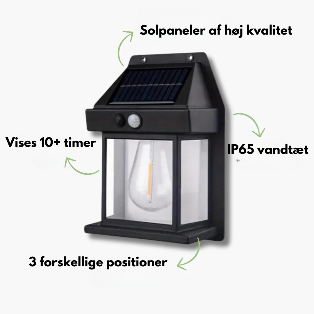 OutdoorHaven - Solcelledrevet stemningsbelysning - Sensor