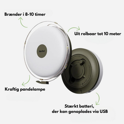 OutdoorHaven - LED-lamper som kan rulles ut - Camping
