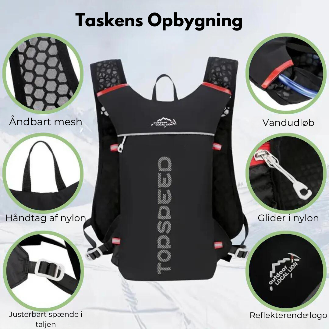 OutdoorHaven vandrygsæk - Vandring, Cykling, løb