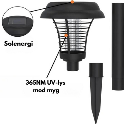 Insektdreper hage - Mygg - Solcelledrevet