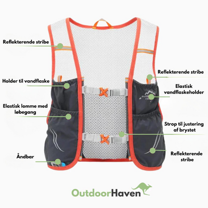 Trailrun-vest - Inkluderer 2 Softflasker